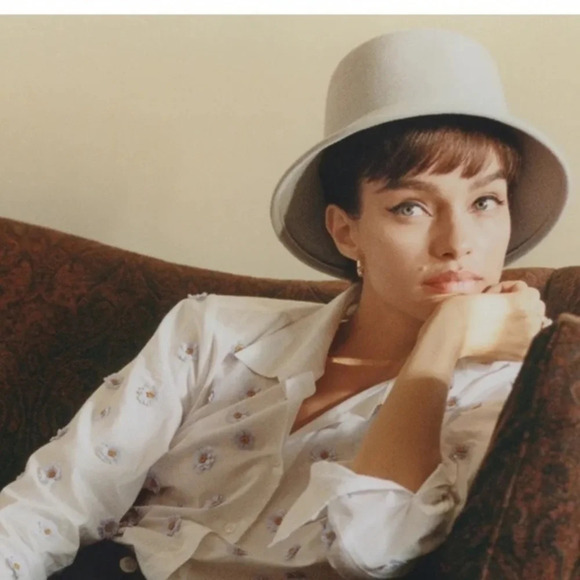 Anthropologie Lilli Felt Bucket Hat - Picture 1 of 4